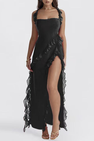 Ruffled Sleeveless Casual Dress