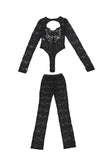 Elegant Lace Pants Set