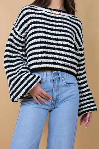 Striped Knit Sweater