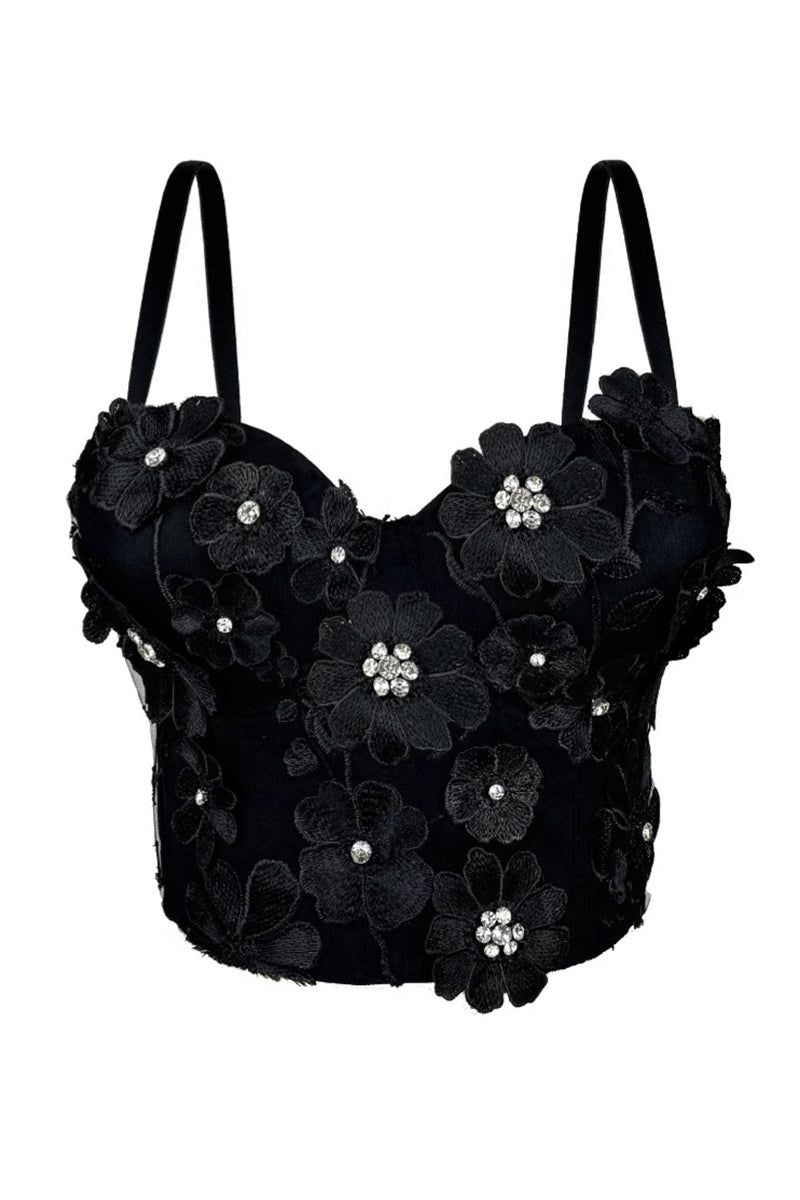Floral Embellished Camisole Top
