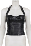 Halter Neck Corset Style Tank Top