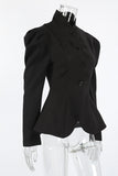 Elegant Button-Front Blazer