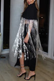 Fringe Hem Poncho