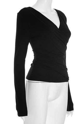 V-Neck Wrap T-Shirt