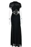 Elegant Cutout Evening Dress