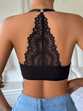 Lace Back Ribbed Tank Top