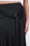 Draped Skirt with Tie Detail