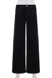 Wide-Leg Straight Jeans