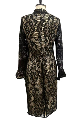 Elegant High-Neck Evening Dress
