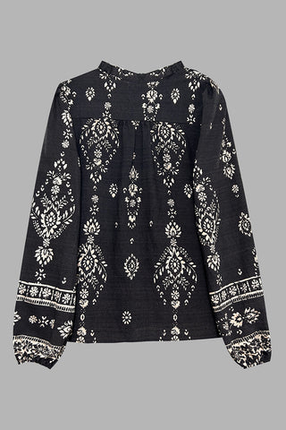 Boho-Inspired Button-Front Blouse