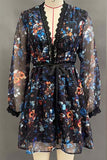 Floral V-Neck Casual Dress