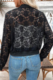 Lace Bomber Jacket