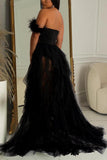 Stunning Strapless Evening Gown