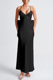 Elegant Spaghetti Strap Evening Dress