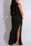 Twist Halter Maxi Dress