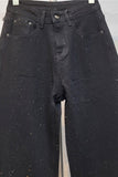Sparkle Embellished Straight Jeans