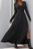 Elegant V-Neck Casual Maxi Dress