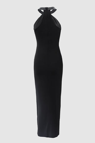 Keyhole Neckline Evening Dress