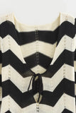 Chevron Pattern Casual Dress