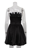 Strapless Bubble Skirt Dress