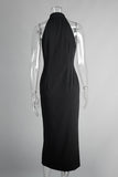 Button-Front Sleeveless Casual Dress