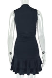 Sleeveless Cut-Out Casual Dress
