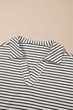 Striped Short Sleeve Lounge Set