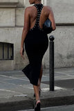 Studded Sleeveless Night Out Dress