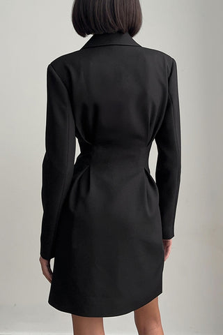 Elegant Double-Breasted Casual Dress
