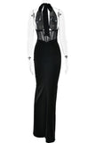Elegant Halter Evening Gown