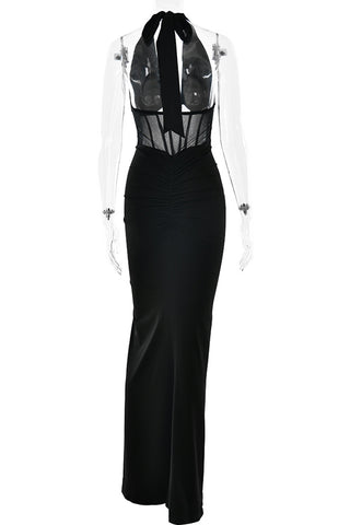 Elegant Halter Evening Gown