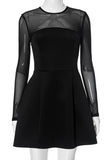 Elegant Mesh Evening Dress