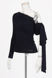 Asymmetrical One-Shoulder Blouse
