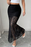 Lace Overlay Skirt