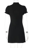 Elegant Keyhole Casual Dress