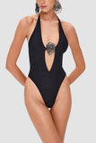 Halter Swimsuit and Sarong Set
