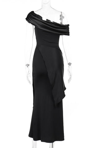 Off-Shoulder Wrap Casual Dress