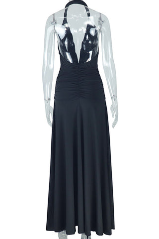 Halter Tie Evening Gown