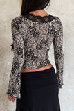 V-Neck Lace Blouse