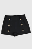 Chic Button-Detail Casual Shorts