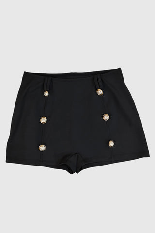 Chic Button-Detail Casual Shorts
