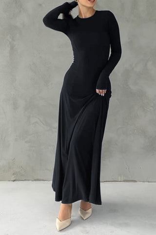 Elegant Long Sleeve Maxi Dress