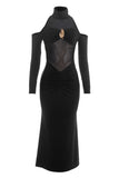 Elegant Long Sleeve Evening Dress