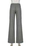 Striped Casual Drawstring Pants