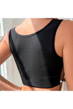 Ribbed Scoop Neck Crop Top