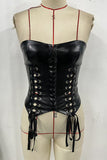 Lace-Up Corset Tank Top