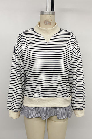 Striped Layered Sweatshirt