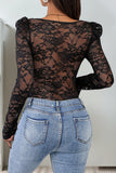 Lace Long-Sleeve Bodysuit