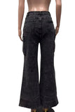 Chic Wide-Leg Cargo Jeans