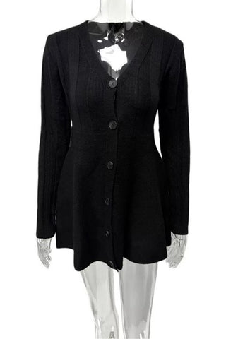 Button-Front Casual Dress